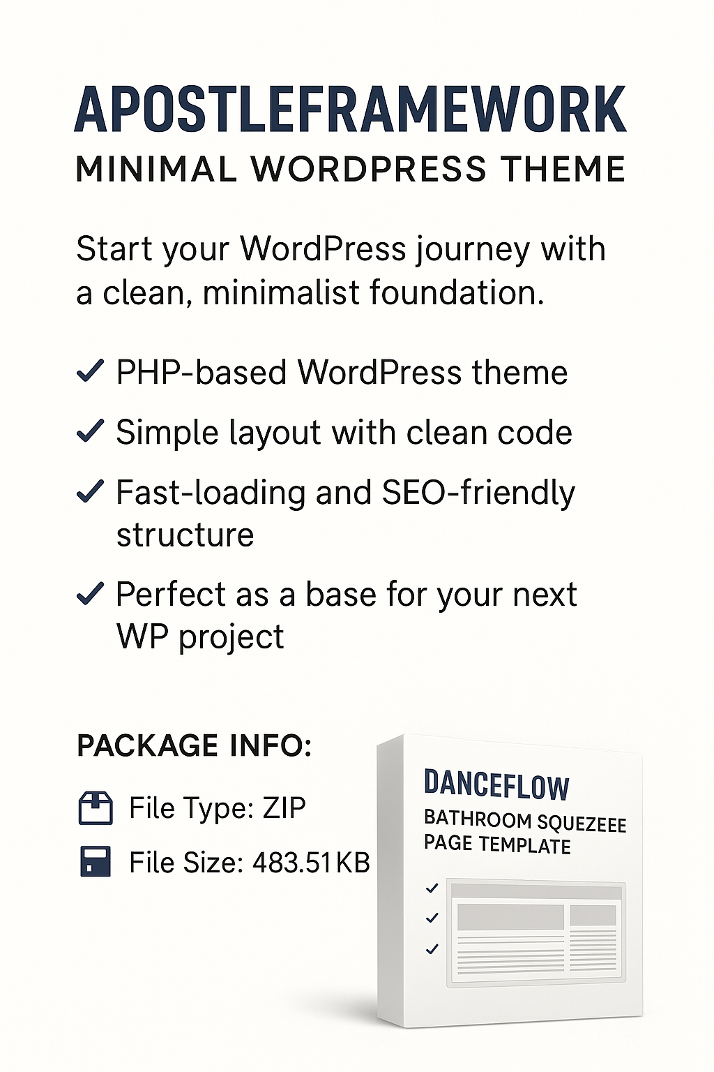ApostleFramework: Minimal WordPress Theme for Clean Starts
