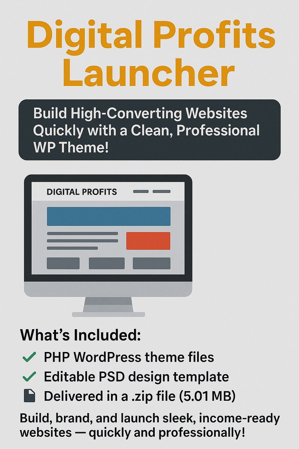 Blackhat Money Maker – WordPress Theme + Editable PSD Template