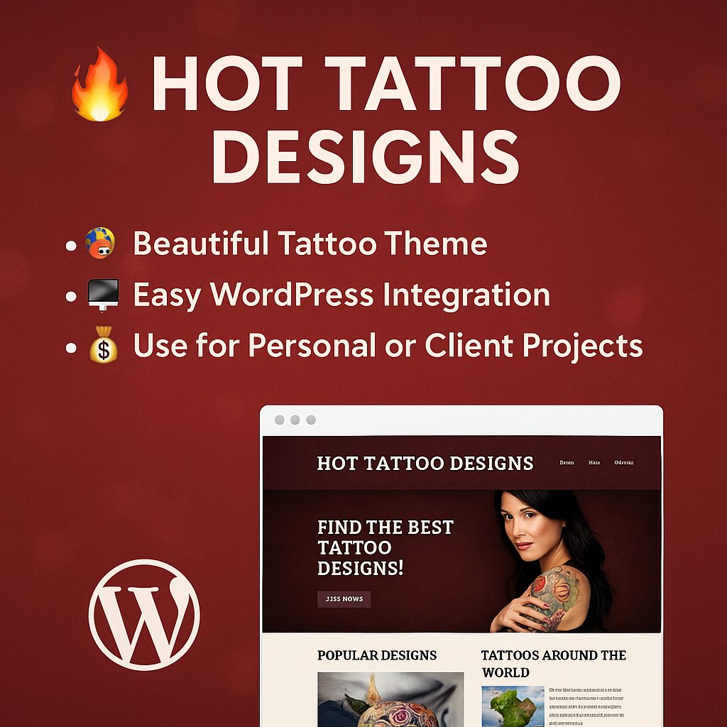 InkTrend – Tattoo Design WordPress Theme