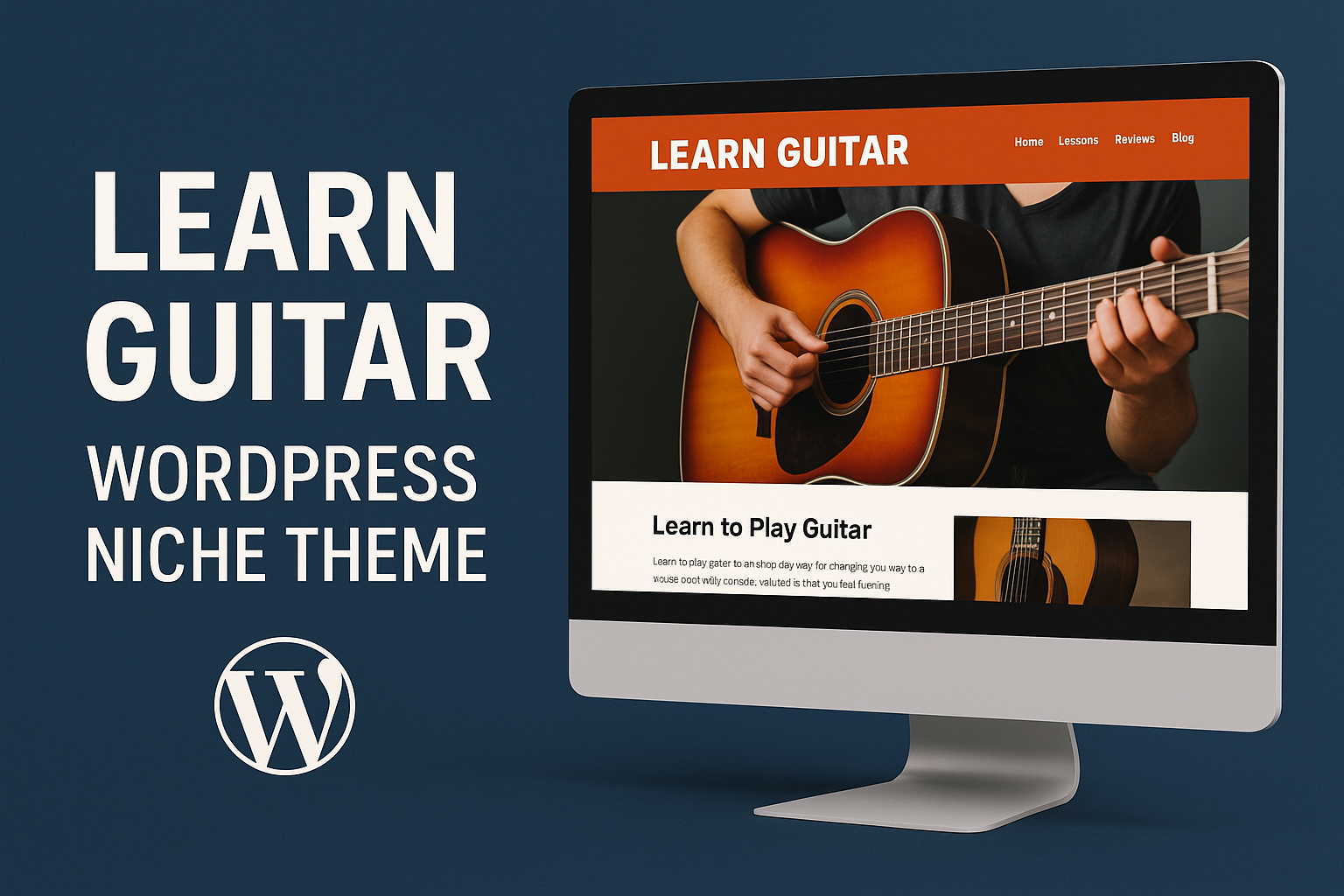 Learn Guitar – WordPress Niche Theme
