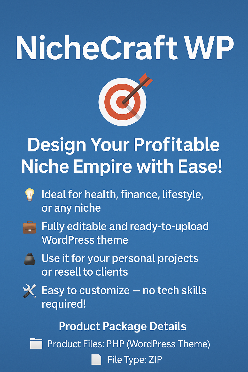 NicheCraft WP - Versatile WordPress Theme Template