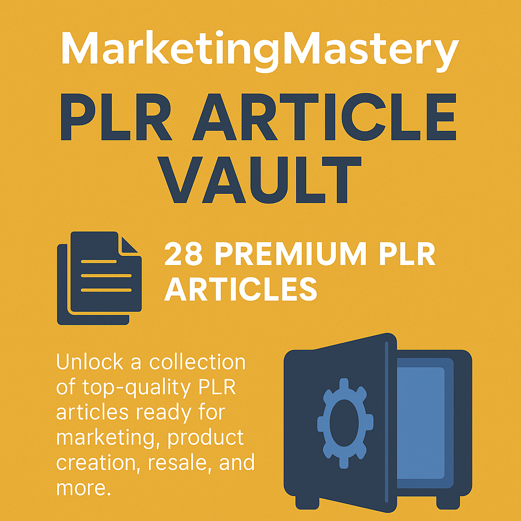 StrategicMarketing Vault – PLR Article Pack V1
