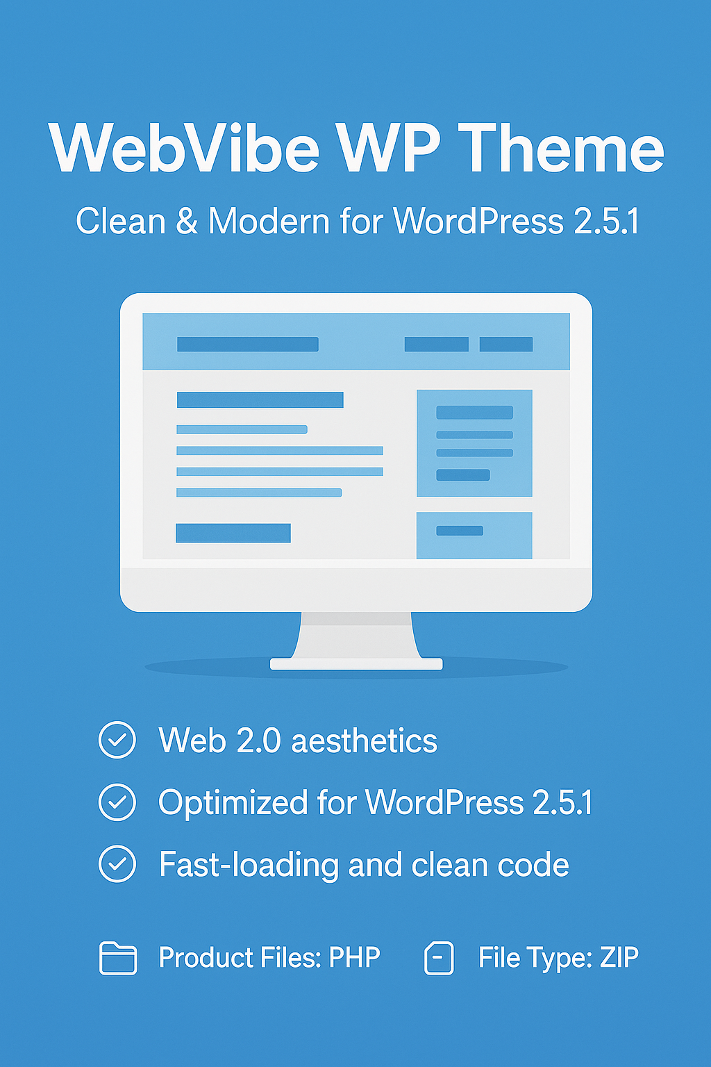 WebVibe WP Theme - Clean & Modern for WordPress 2.5.1