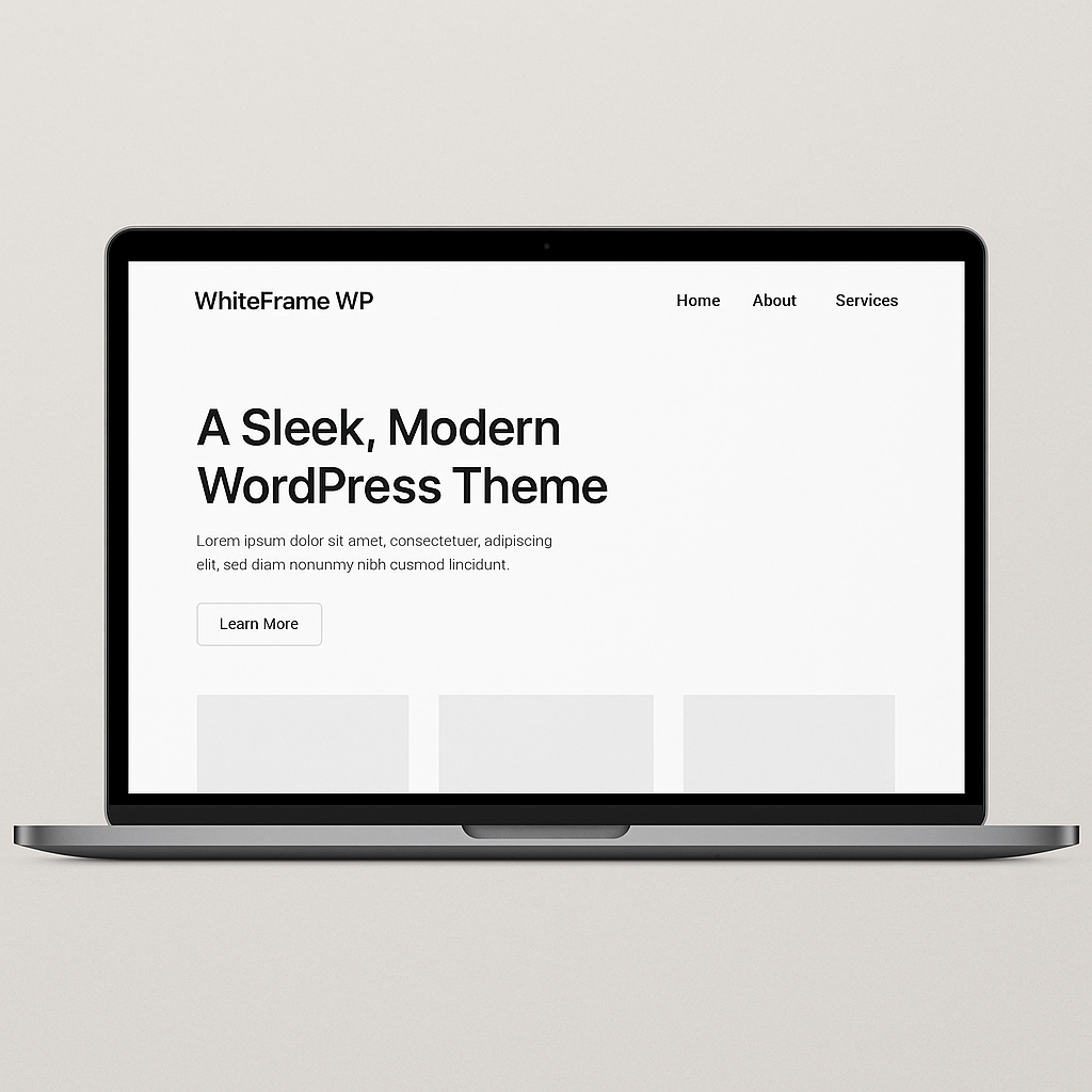 WhiteFrame WP – Clean & Minimal WordPress Theme