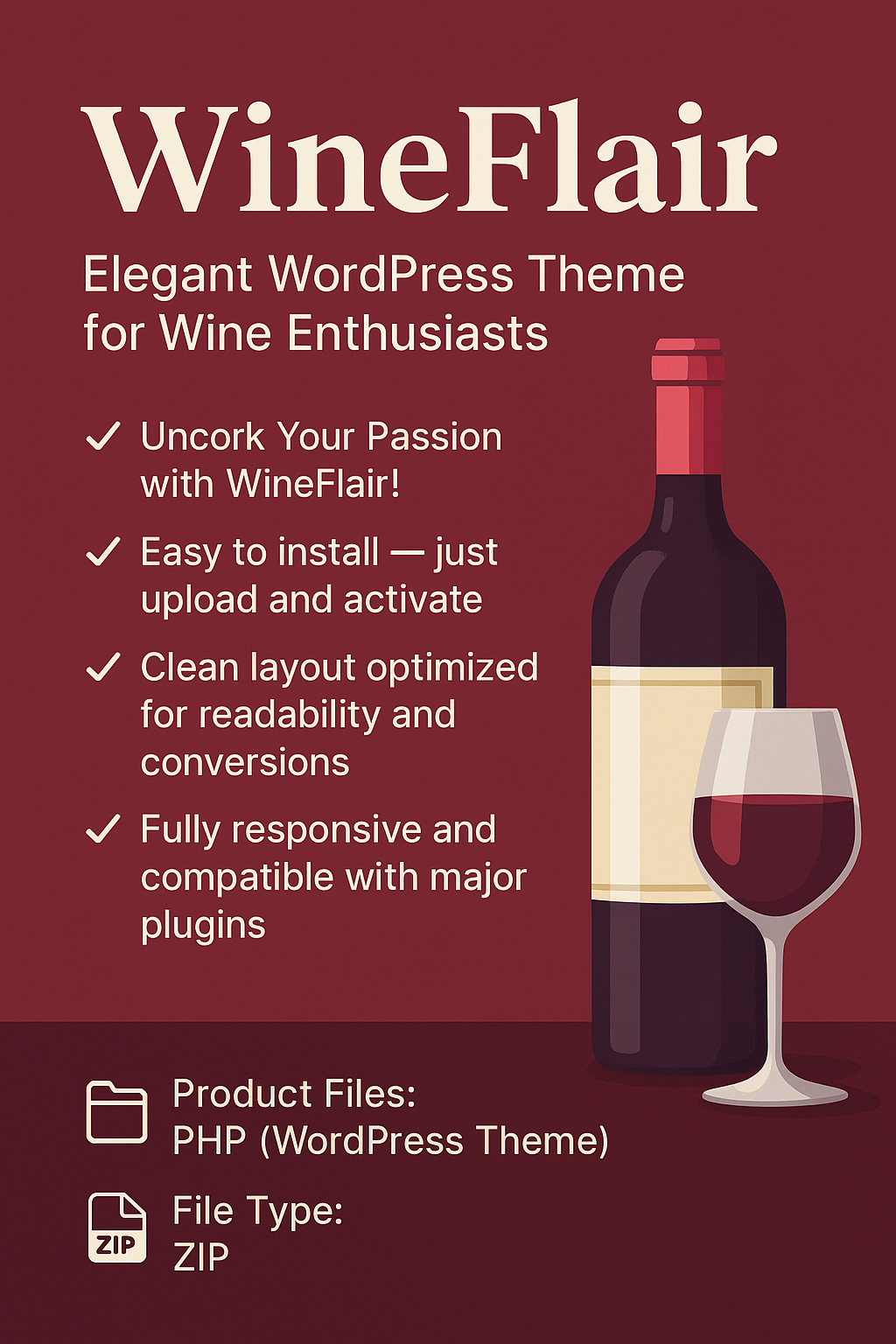 WineFlair – Elegant WordPress Theme for Wine Enthusiasts