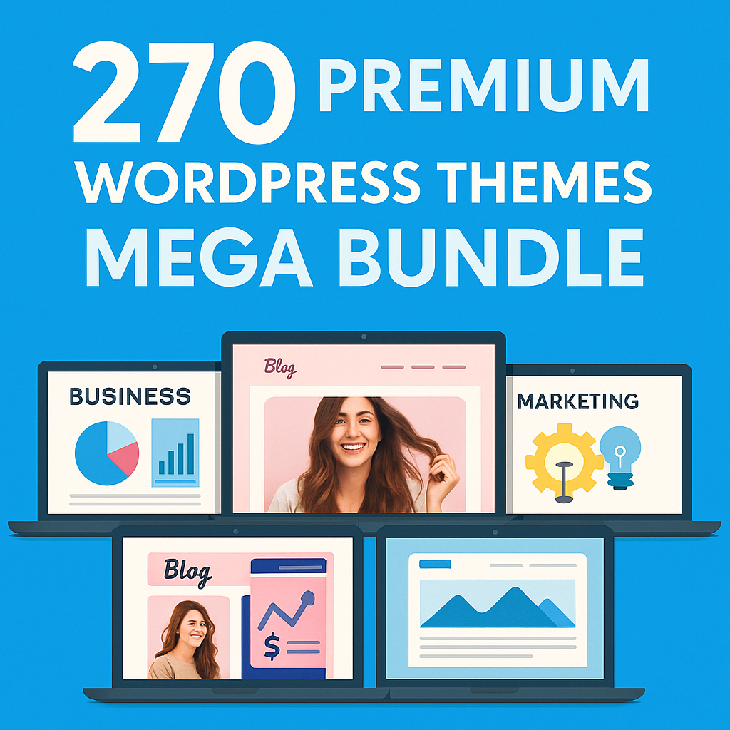 270 Premium WordPress Themes Mega Bundle