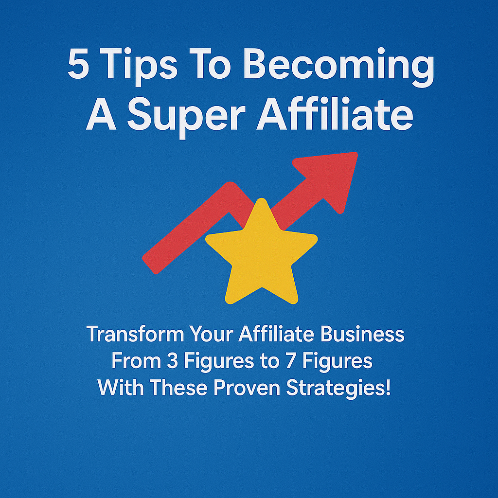 5 Tips To Becoming A Super Affiliate