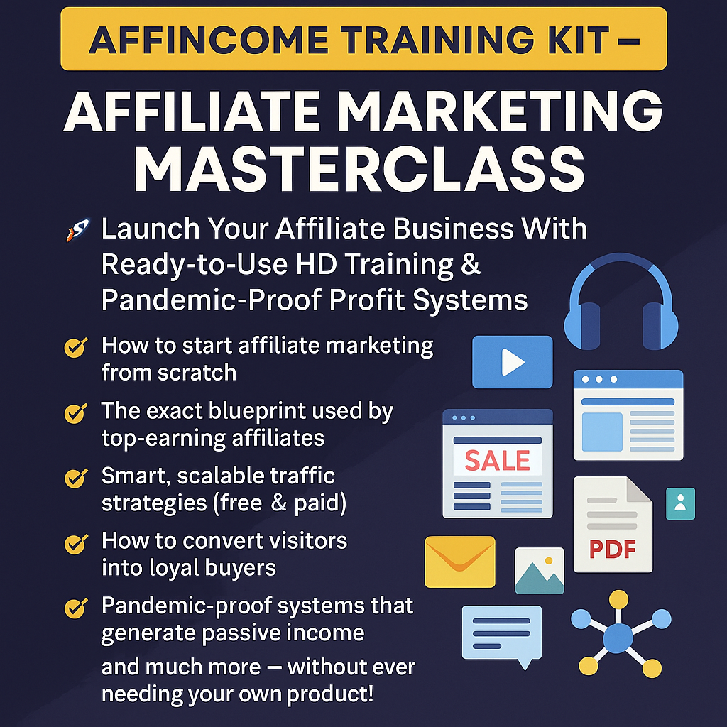 Affincome Training Kit – Affiliate Marketing Masterclass