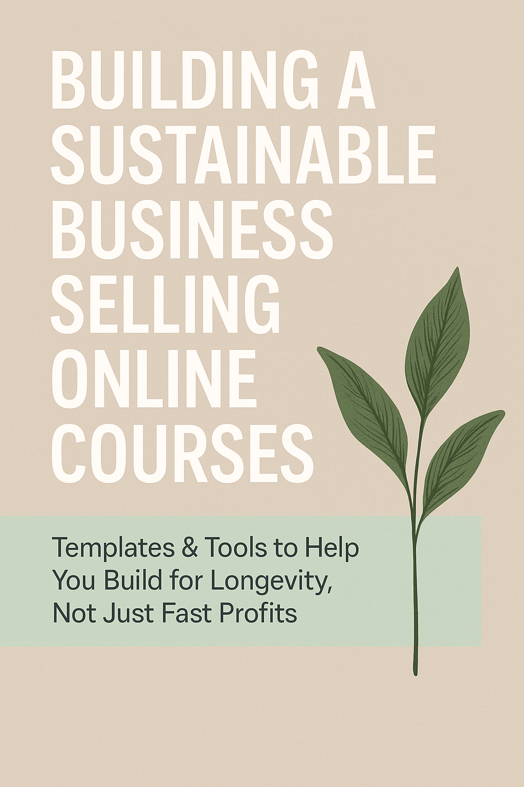 Building a Sustainable Business Selling Online Courses