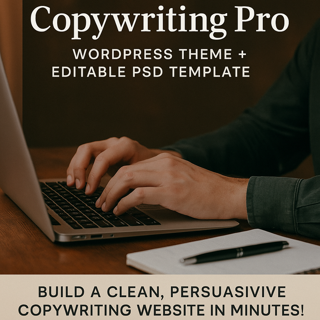 Copywriting Pro – WordPress Theme + Editable PSD Template