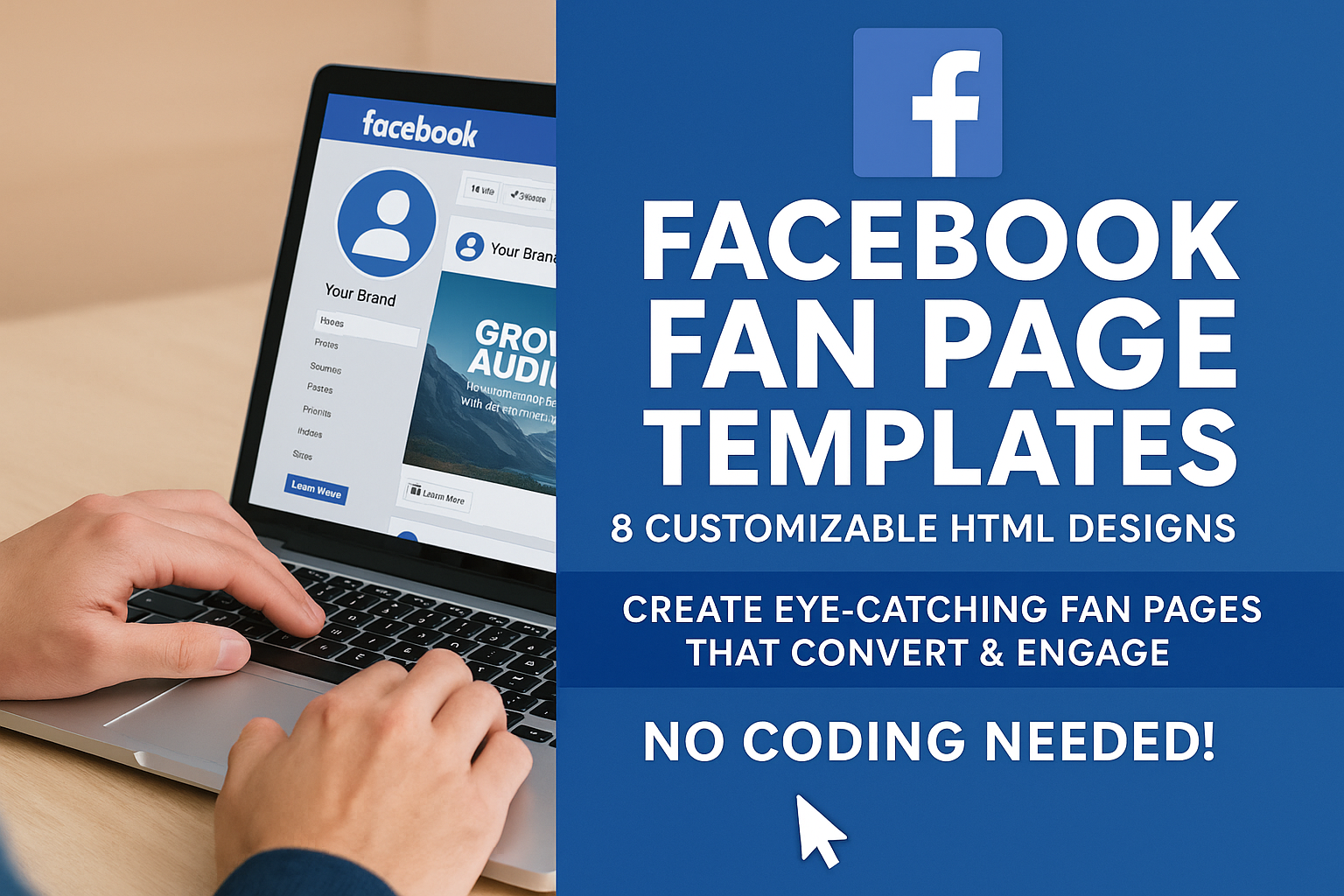 Facebook Fan Page Templates – 8 Customizable HTML Designs