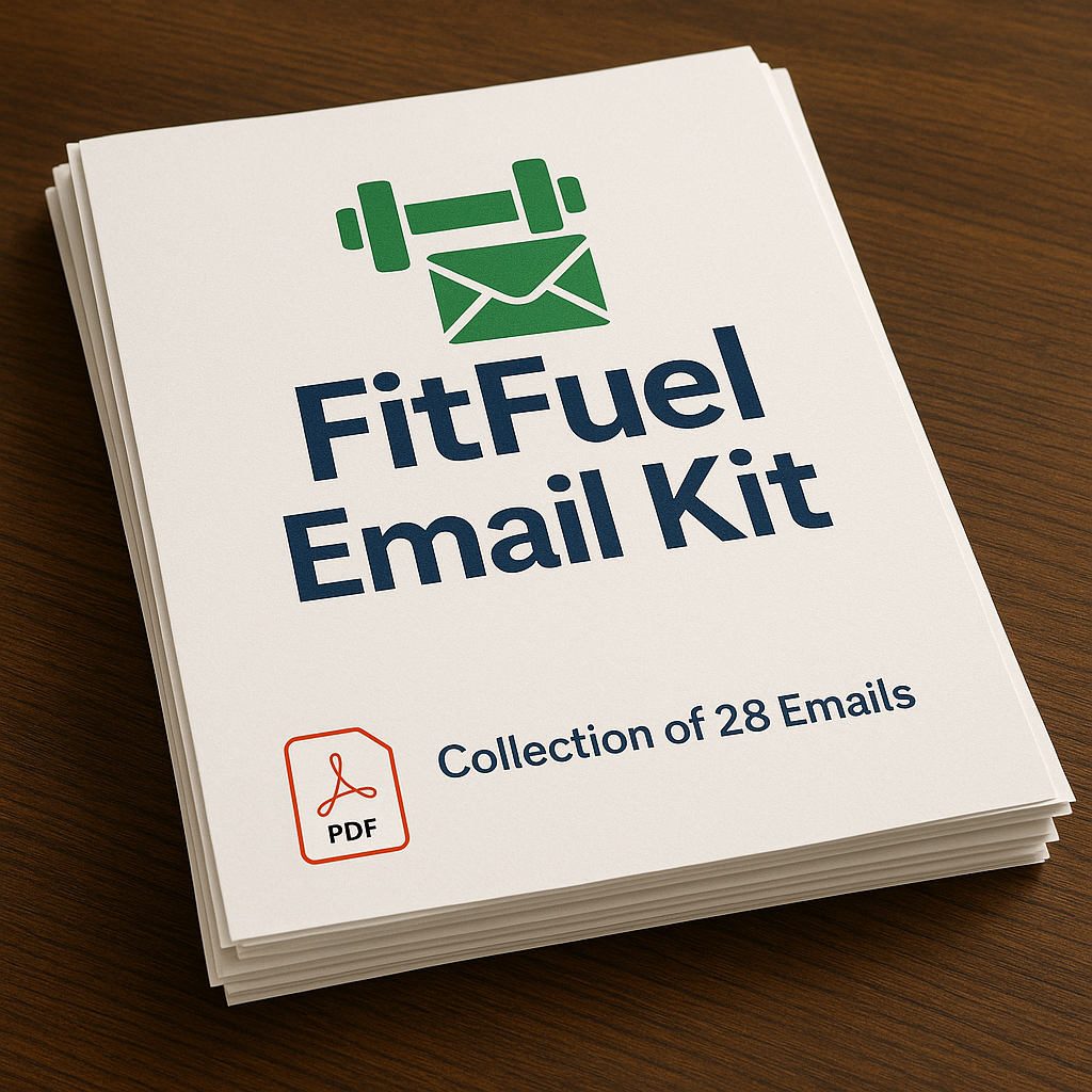 FitFuel Email Kit – 28 Done-for-You Fitness Campaigns