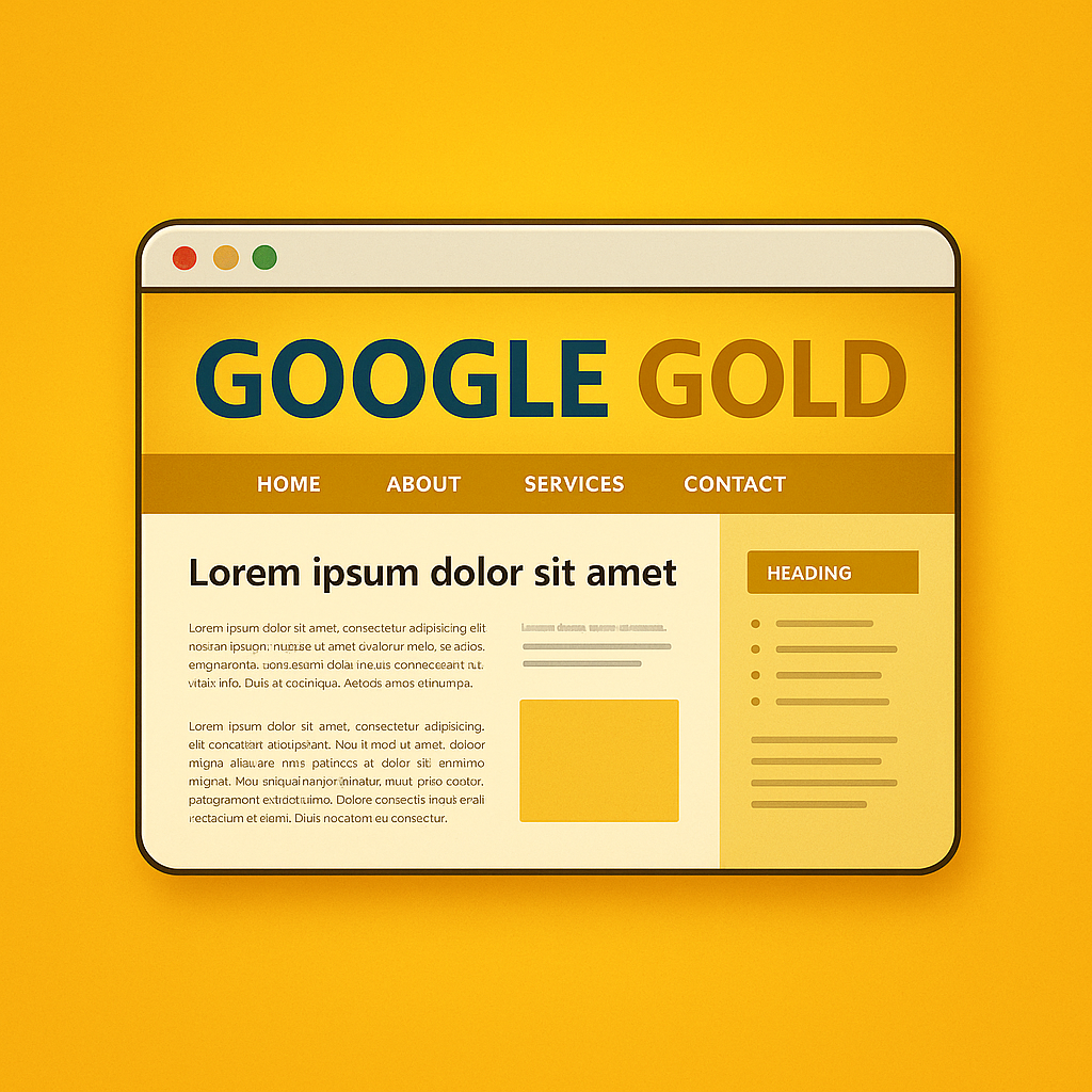 GoldSite – Premium HTML + PSD Minisite Template