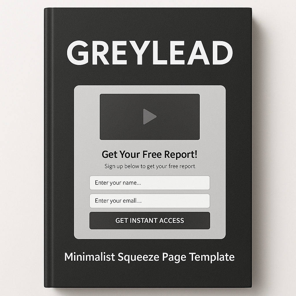 GreyLead – Minimalist Squeeze Page Template