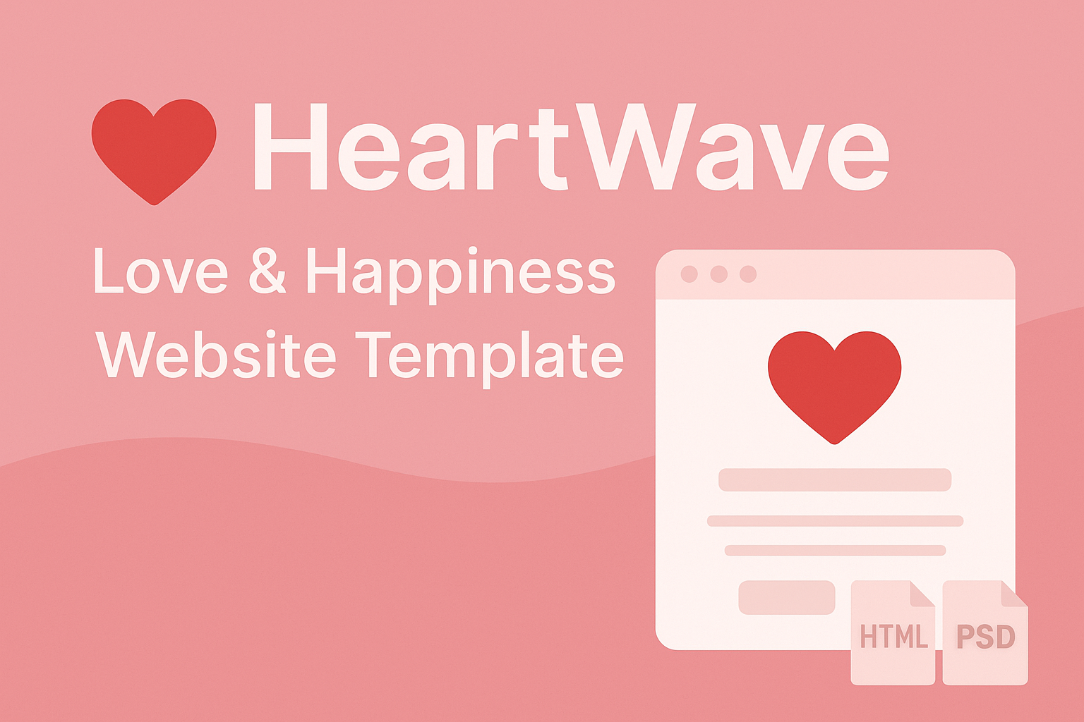 HeartWave - Love and Happiness Website Template