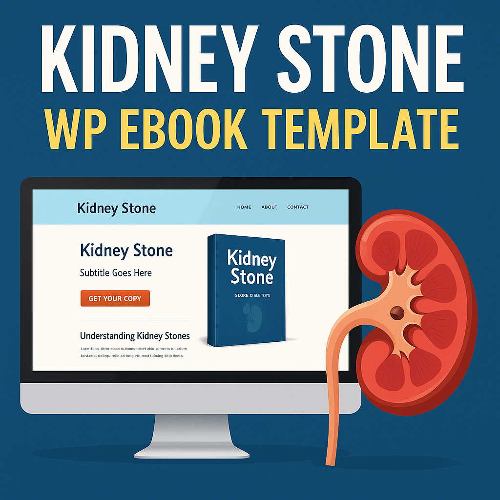 Kidney Stone WP Ebook Template – WordPress Theme