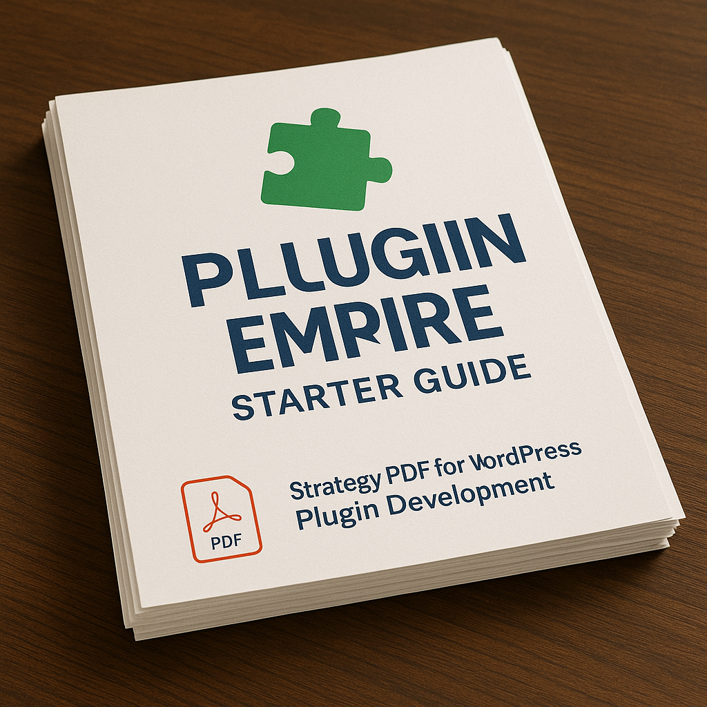 Plugin Empire Starter Guide – Build & Monetize WP Plugins
