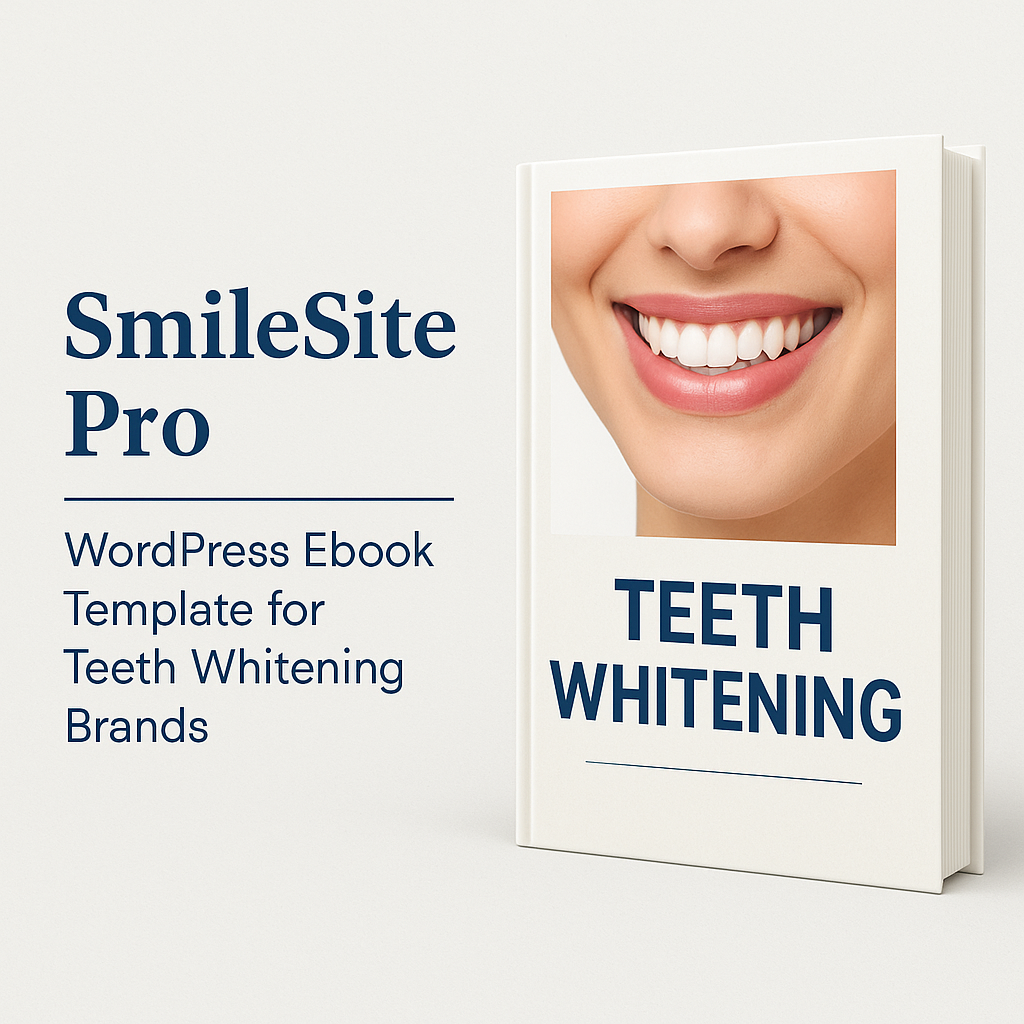 SmileSite Pro – WordPress Ebook Template for Teeth Whitening Brands