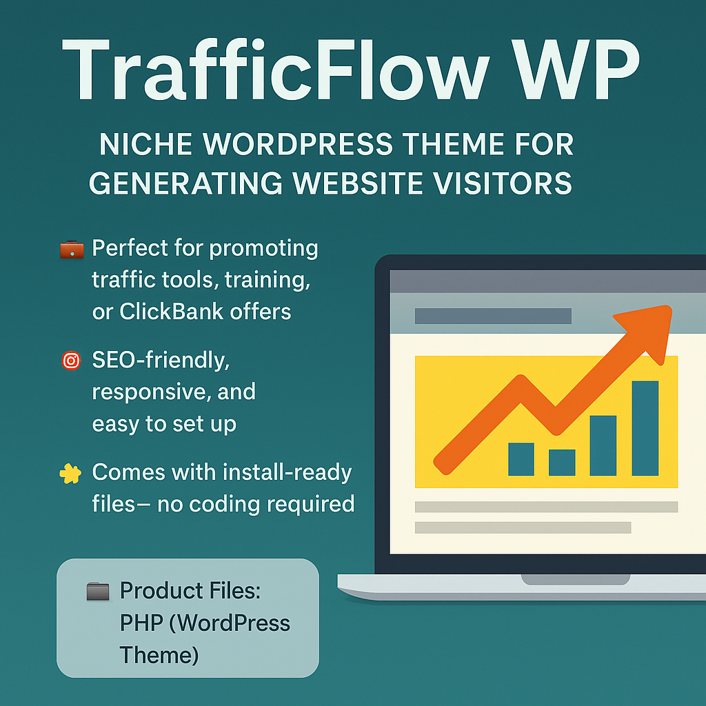 TrafficFlow WP – Niche WordPress Theme for Generating Website Visitors